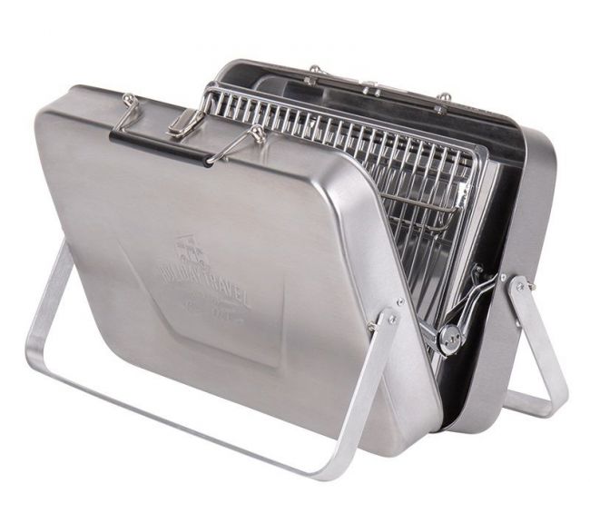 Składany grill węglowy ze stali nierdzewnej - Holiday Travel