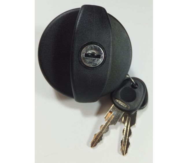 Nakrętka z kluczykami do wlewu wody czarna - Fawo