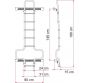 Drabinka aluminiowa Deluxe DJ H3 - Fiamma