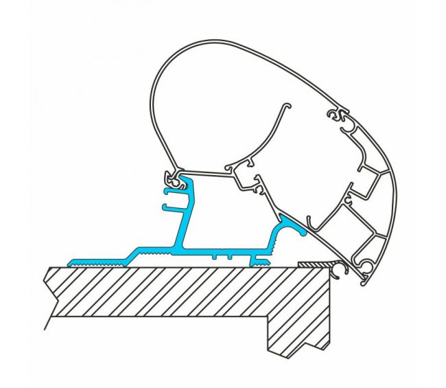 Adapter do markizy dachowej przyczep kempingowych/Renault Master/Opel Movano (od 2011) - 2,6 - 4 m - Dometic