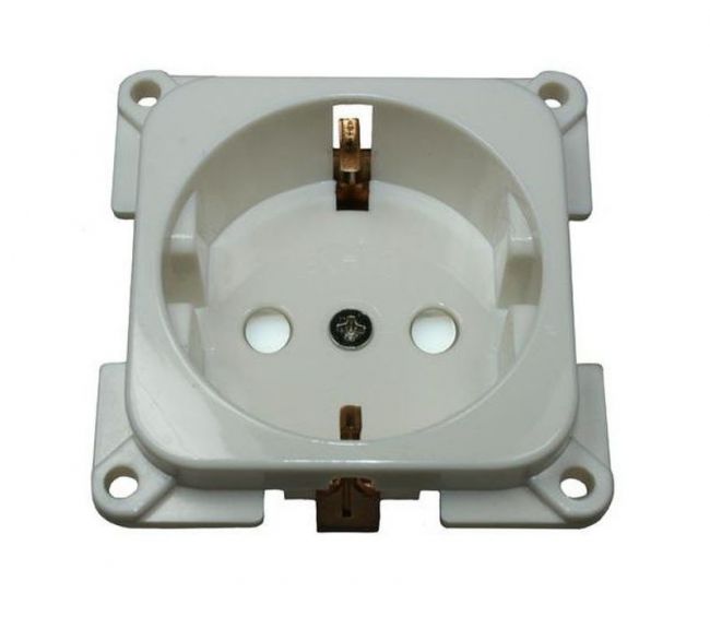 Gniazdo Schuko C-line 230V białe - Haba