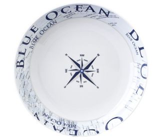 Talerz z melaminy głęboki Blue Ocean Ø21 cm - Brunner