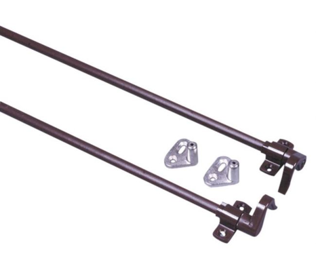 Zestaw prętów obrotowych Push-Lock brązowy