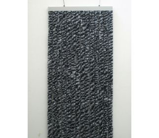 Kotki do drzwi zasłona na rzep 56 x 205 cm szaro/biało/czarna - Arisol