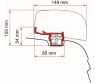 Adapter do markizy F40 Van Kit VW T5/T6 Deep Black - Fiamma