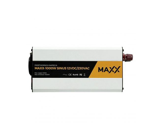 Przetwornica napięcia maxx 1000W SINUS 12VDC/230VAC [500W/1000W]