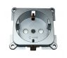 Gniazdo Schuko C-line 230V srebrne - Haba