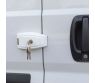 Zamki bezpieczeństwa do kabiny Ford Transit od 2014 + zabezpieczenie drzwi HEOSystem biały - HEOSolution