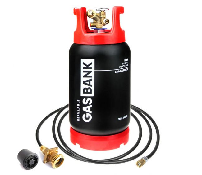 GasBank SLIM DUO 5kg + zestaw do zdalnego tankowania (1.5m) ACME