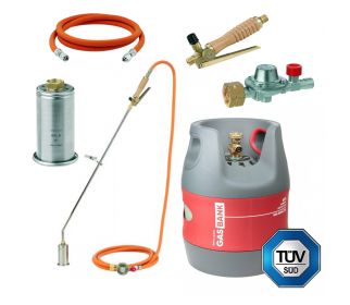 GasBuster ultralekki zestaw dekarski GasBank 5kg + zestaw palnikowy GOK ∅50 750mm