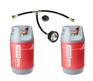 Zestaw 2x GasBank MULTI 11KG (24L) z tankowaniem DISH M10