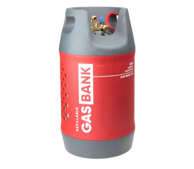 GasBank MULTI 11kg - Butla gazowa LPG z wielozaworem