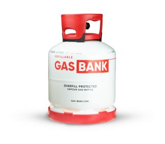 GasBank LS 8 kg - butla z lekkiej stali DUPLEX z zaworem ograniczania napełniania do 80% (OPD)