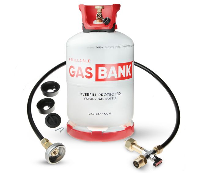 GasBank LS 11 kg z OPD + zestaw zdalnego napełniania pojedynczej butli