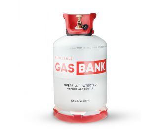 GasBank LS 11 kg - butla z lekkiej stali DUPLEX z zaworem ograniczania napełniania do 80% (OPD)