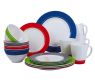 Zestaw obiadowy z melaminy Burano 16 cz. - Camp4 OUTLET