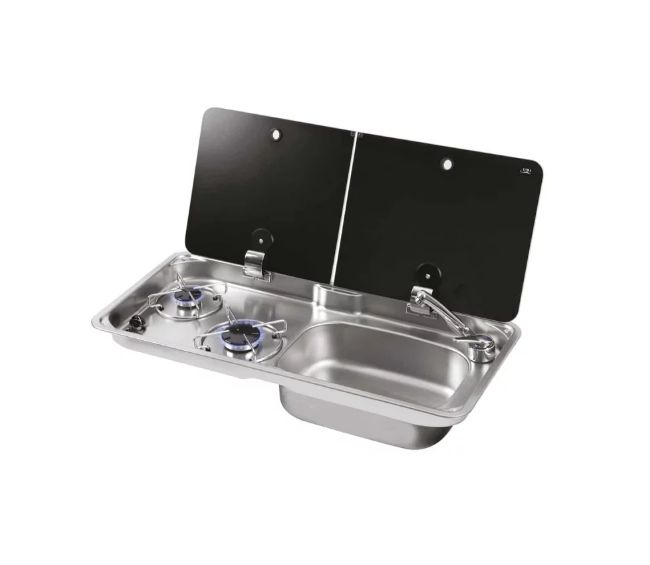 Kuchenka gazowa z 2 palnikami i zlewozmywakiem FL1765 - Can