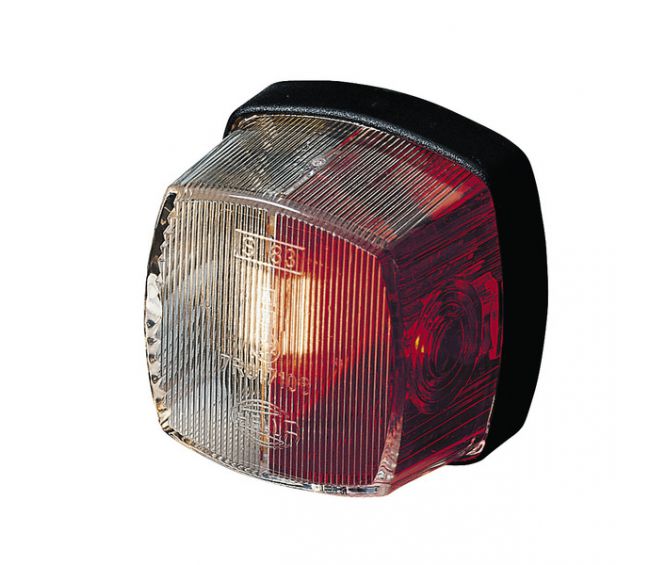 Lampa obrysowa czerwone/białe światło - Hella