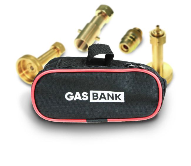 Zestaw końcówki do tankowania M10 + etui na adaptery LPG - GasBank