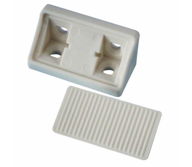 Łącznik meblowy narożny jasnoszary - Fawo