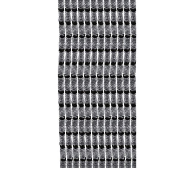 Kotki do drzwi zasłona na rzep 56 x 205 cm szaro/czarna - Arisol