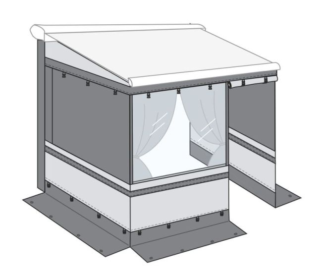 Zabudowa do rolety/markizy Privacy Room CS Light 250 Van - Fiamma OUTLET