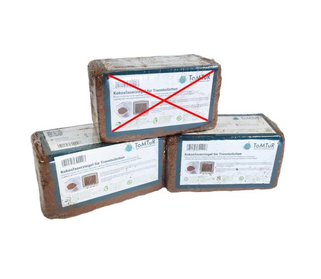 Przenośna toaleta separacyjna - cegła z włókna kokosowego OUTLET