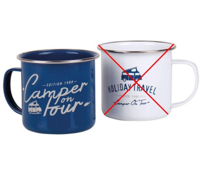 Kubek emaliowany Bay City - Holiday Travel OUTLET