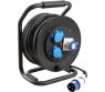 Przedłużacz bębnowy Drummer Rubber (3x2,5 mm) 25 m CEE + 2 Schuko - Brunner