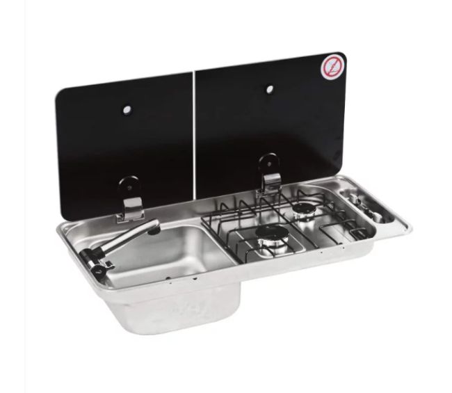 Kuchenka gazowa z 2 palnikami i zlewozmywakiem FL1402 - Can