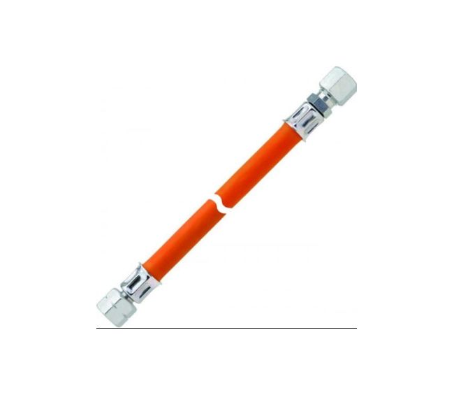 Wąż gazowy 40cm lewy gwint 1/4 z nakrętką 10mm - GOK