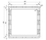 Rama adaptera do Fiata Ducato do okna dachowego  MaxxFan Deluxe 40x40mm - MaxxAir OUTLET