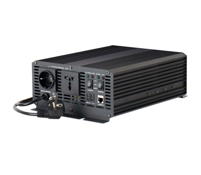 Falownik sinusoidalny z obwodem priorytetu sieci 1000 W - Carbest - OUTLET