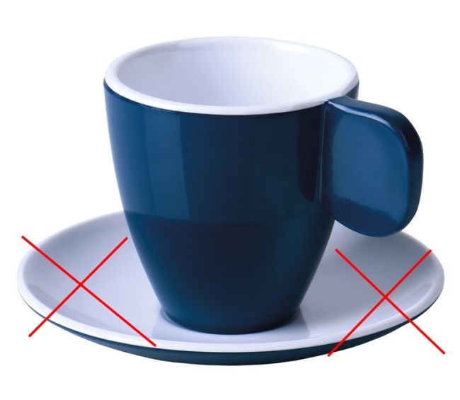 Zestaw 2 filiżanek melaminowych do espresso - Camp4 OUTLET