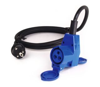 Przedłużacz, adapter Adaptor Schuko/CEE 90 kątowe 150 cm (3x1,5 mm2) - Carbest