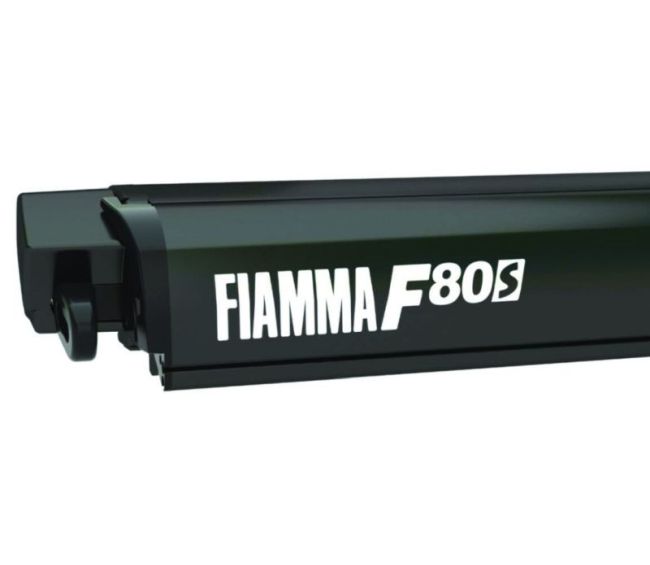 Markiza dachowa w kasecie F80s 370 Deep Black Royal Grey - Fiamma