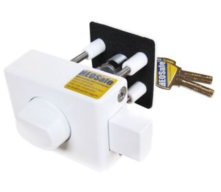 Dodatkowy zamek, zabezpieczenie drzwi HEOSafe biały - HEOSolution