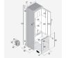 Chłodziarko-zamrażarka do zabudowy SLIM 150 CHR 150 l - Vitrifrigo OUTLET