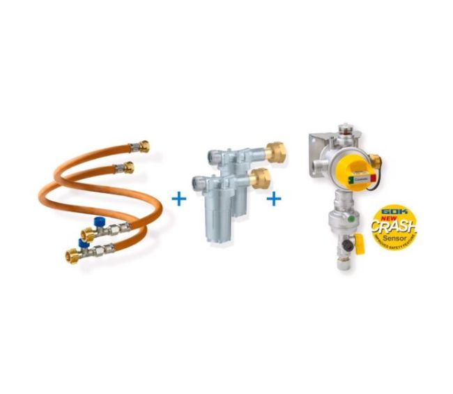 Caramatic Drive Two zestaw dwubutlowy bezpieczny system gazowy - Gok