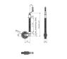 Koło podporowe 48 mm (żebrowane) z systemem Turn-Lock - nacisk 350 kg - KARTT