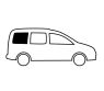 Szyba stała VW Caddy 2008-2020 1044x545 mm tył prawa ciemna szkło bezpieczne OUTLET