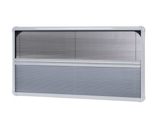Roleta moskitiera RW VAN 750x455 rama alu biała plisowana kamper - Carbest OUTLET