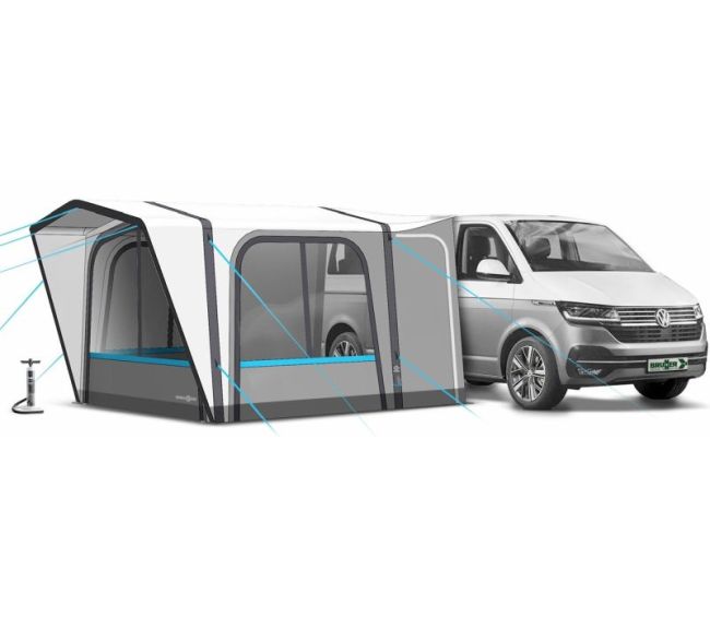 Namiot pompowany Wise wolnostojący przedsionek A.I.R. Tech pawilon bus - Brunner