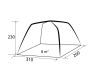 Namiot pompowany Trouper Auto-Up przedsionek do busa kedra 5/7mm AIR - Brunner