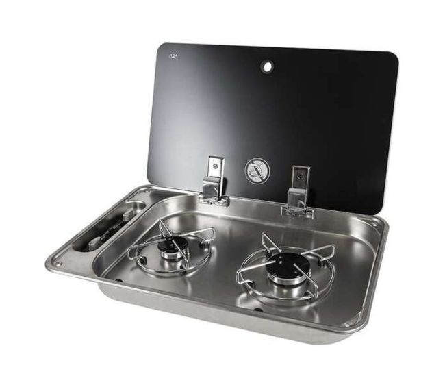 Kuchenka gazowa 2-palnikowa 30 mbar FC 1336-P-W kamper przyczepa - Can OUTLET