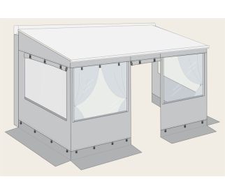 Zabudowa przedsionek Privacy Room Light 350 cm M F45s F45L ściany - Fiamma
