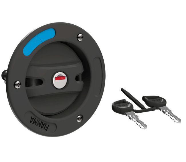 Korek wlewu wody Water Filler Cap zamykany na klucz 40 mm czarny - Fiamma