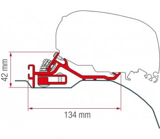 Adapter do markizy F80s Kit Ducato/Jumper/Boxer (H2 - L4) - 2006 - Fiamma