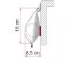 Roleta markiza w futerale CaravanStore 440 Royal Grey - Fiamma