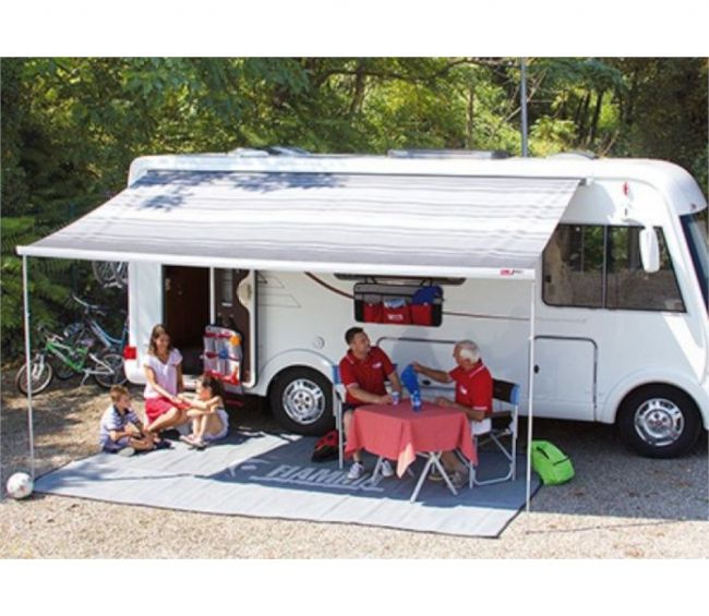 Roleta markiza w kasecie F45s 300 Polar White Royal Blue - Fiamma